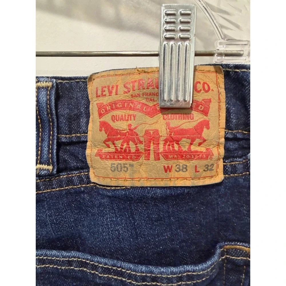 Levi's Mens Jeans‎ Dark Wash Stretch Blue 38x32